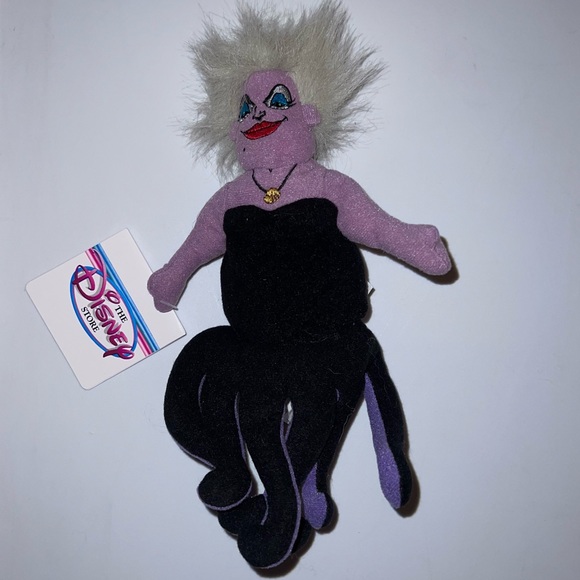 New Disney Store Exclusive The Little Mermaid Ursula 5.5" Mini Bean Bag … - Picture 1 of 2
